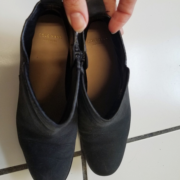 Cole Haan Grand OS Matte Leather Ankle High Heeled Boots - Picture 5 of 10